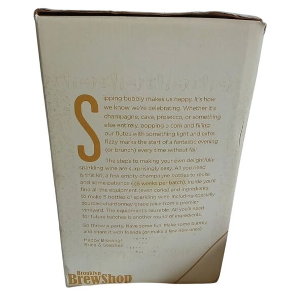 Brooklyn Brew Shop Bubbly Sparkling Wine Making Kit Makes 5 Bottles - Picture 4 of 4